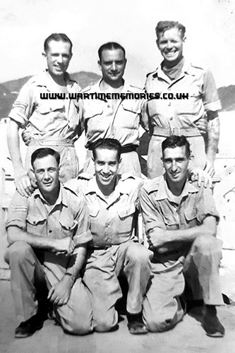 Doug (bottom left) with fellow soldiers in North Africa